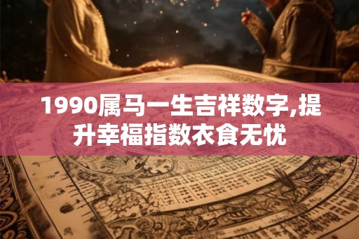1990属马一生吉祥数字,提升幸福指数衣食无忧