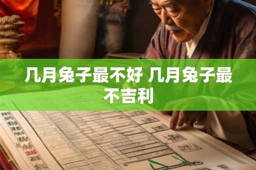 几月兔子最不好 几月兔子最不吉利
