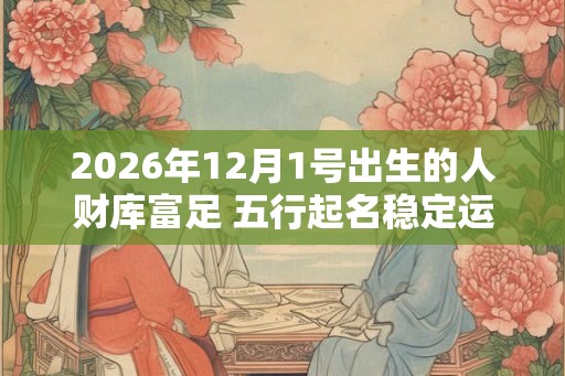 2026年12月1号出生的人财库富足 五行起名稳定运程