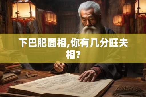 下巴肥面相,你有几分旺夫相？