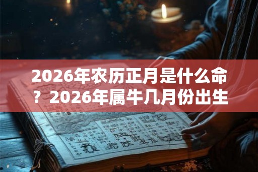 2026年农历正月是什么命?2026年属牛几月份出生最好命? 2026年农历正月是什么命?2026年属牛几月份出生最好命?
