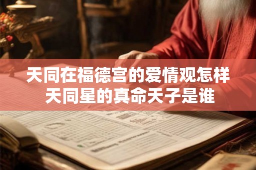 天同在福德宫的爱情观怎样 天同星的真命天子是谁 天同在福德宫的爱情观怎样 天同星的真命天子是谁