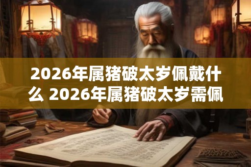 2026年属猪破太岁佩戴什么 2026年属猪破太岁需佩戴何物