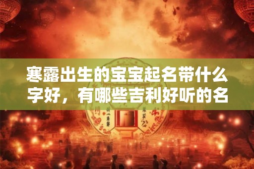寒露出生的宝宝起名带什么字好，有哪些吉利好听的名字