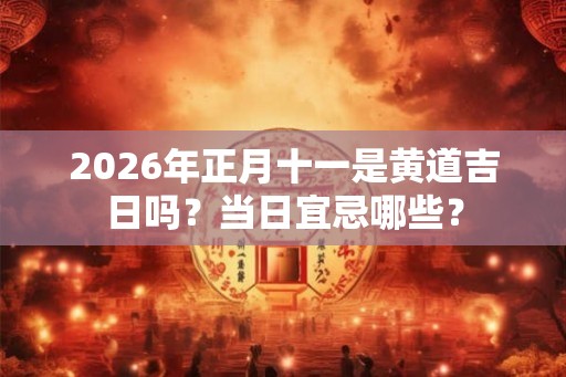 2026年正月十一是黄道吉日吗？当日宜忌哪些？