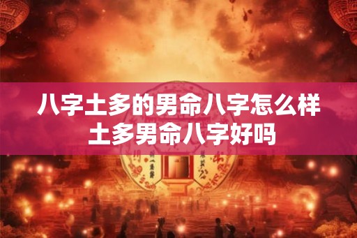 八字土多的男命八字怎么样 土多男命八字好吗