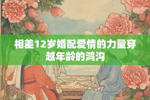 相差12岁婚配爱情的力量穿越年龄的鸿沟