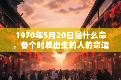 1970年5月20日是什么命,各个时辰出生的人的命运 1970年5月20日是什么命,各个时辰出生的人的命运