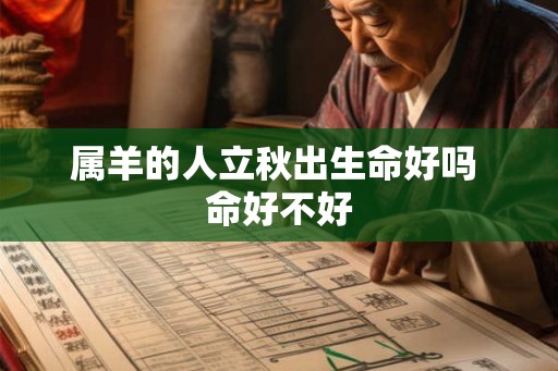 属羊的人立秋出生命好吗 命好不好