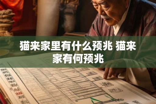 猫来家里有什么预兆 猫来家有何预兆 猫来家里有什么预兆 猫来家有何预兆