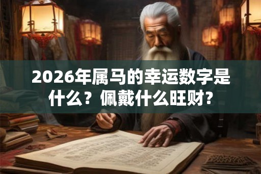 2026年属马的幸运数字是什么？佩戴什么旺财？