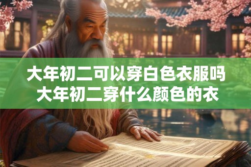 大年初二可以穿白色衣服吗 大年初二穿什么颜色的衣服吉利