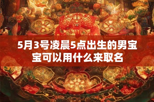 5月3号凌晨5点出生的男宝宝可以用什么来取名 5月3号凌晨5点出生的男宝宝可以用什么来取名
