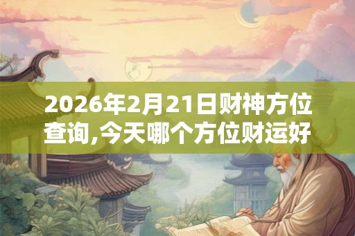 2026年2月21日财神方位查询,今天哪个方位财运好