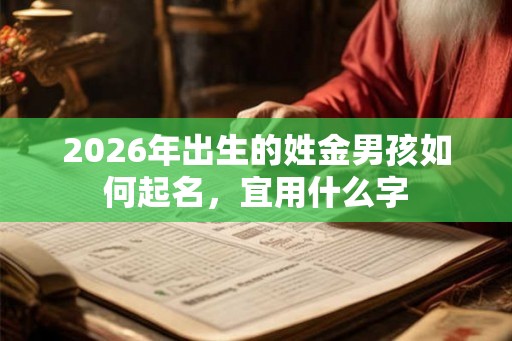 2026年出生的姓金男孩如何起名，宜用什么字