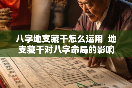 八字地支藏干怎么运用  地支藏干对八字命局的影响