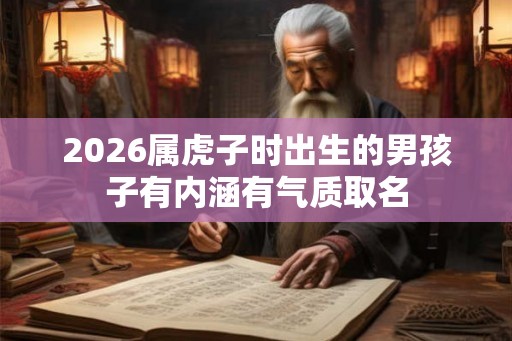 2026属虎子时出生的男孩子有内涵有气质取名
