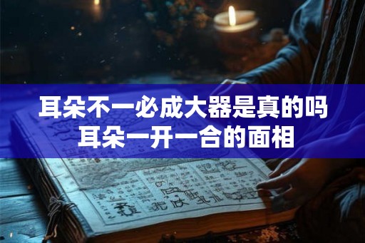 耳朵不一必成大器是真的吗 耳朵一开一合的面相 耳朵不一必成大器是真的吗 耳朵一开一合的面相