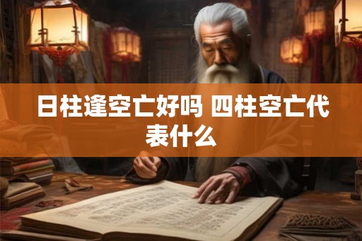 日柱逢空亡好吗 四柱空亡代表什么