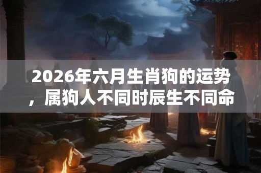 2026年六月生肖狗的运势，属狗人不同时辰生不同命？