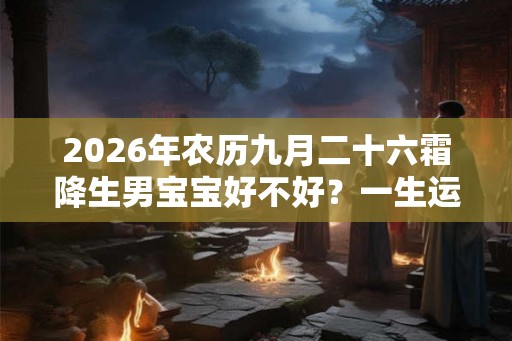 2026年农历九月二十六霜降生男宝宝好不好？一生运势如何？