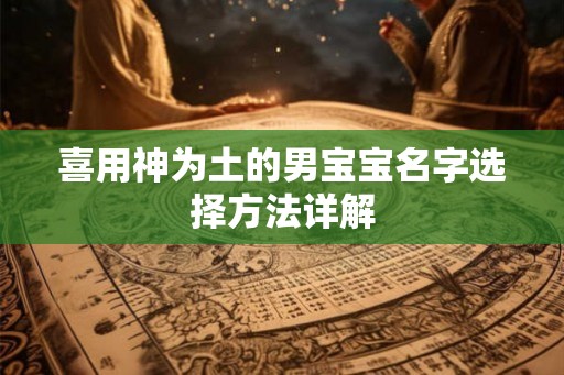 喜用神为土的男宝宝名字选择方法详解