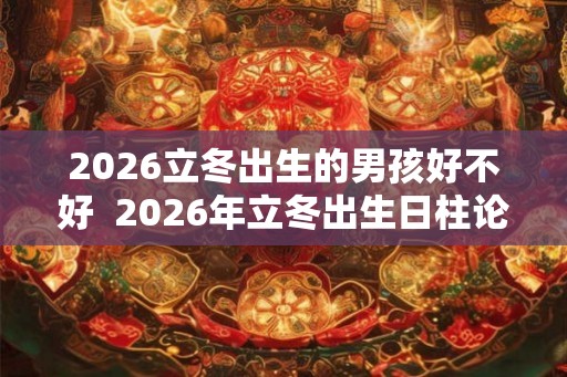 2026立冬出生的男孩好不好  2026年立冬出生日柱论命及大运