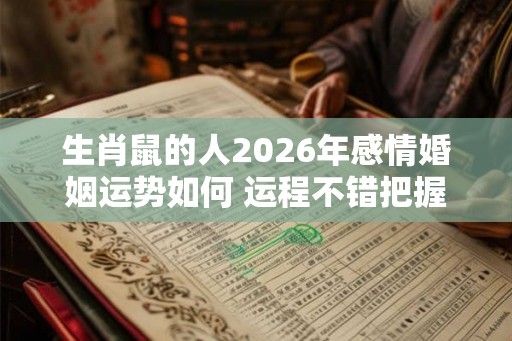 生肖鼠的人2026年感情婚姻运势如何 运程不错把握时机