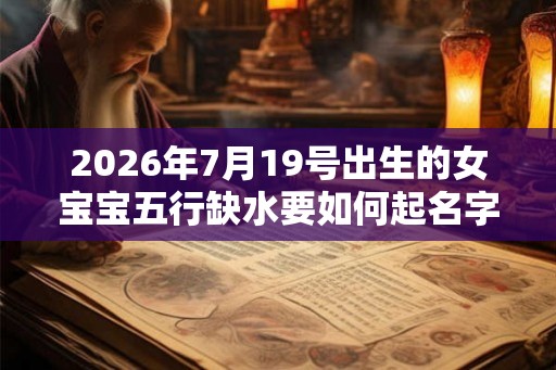 2026年7月19号出生的女宝宝五行缺水要如何起名字
