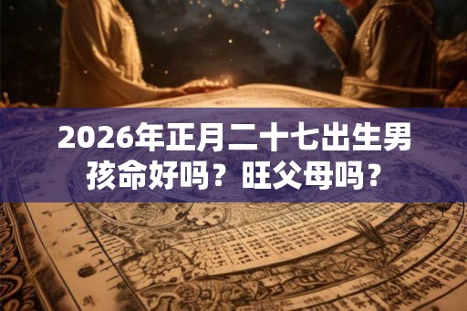 2026年正月二十七出生男孩命好吗？旺父母吗？