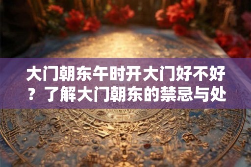 大门朝东午时开大门好不好？了解大门朝东的禁忌与处理方法