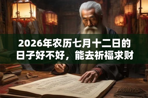 2026年农历七月十二日的日子好不好，能去祈福求财吗？