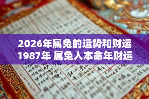 2026年属兔的运势和财运1987年 属兔人本命年财运好吗