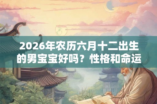 2026年农历六月十二出生的男宝宝好吗？性格和命运如何？