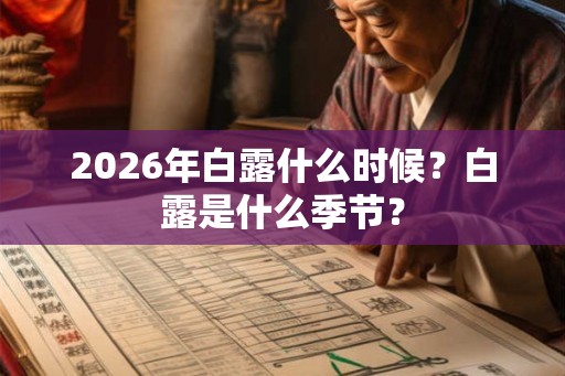 2026年白露什么时候？白露是什么季节？
