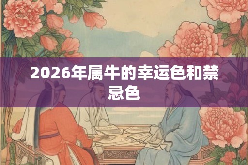 2026年属牛的幸运色和禁忌色