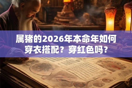 属猪的2026年本命年如何穿衣搭配？穿红色吗？