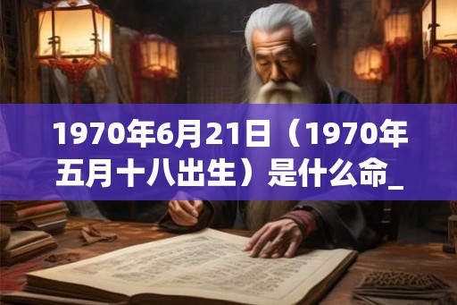 1970年6月21日（1970年五月十八出生）是什么命_命运如何