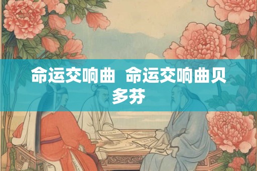 命运交响曲 命运交响曲贝多芬 命运交响曲 命运交响曲贝多芬
