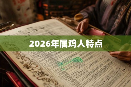 2026年属鸡人特点