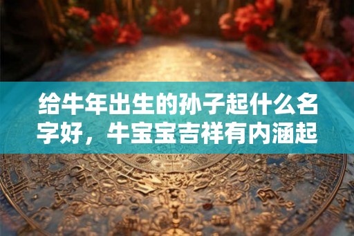 给牛年出生的孙子起什么名字好，牛宝宝吉祥有内涵起名技巧