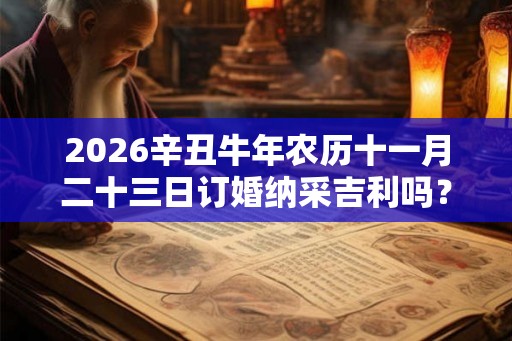 2026辛丑牛年农历十一月二十三日订婚纳采吉利吗？