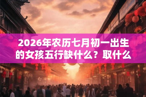2026年农历七月初一出生的女孩五行缺什么?取什么名字好? 2026年农历七月初一出生的女孩五行缺什么?取什么名字好?