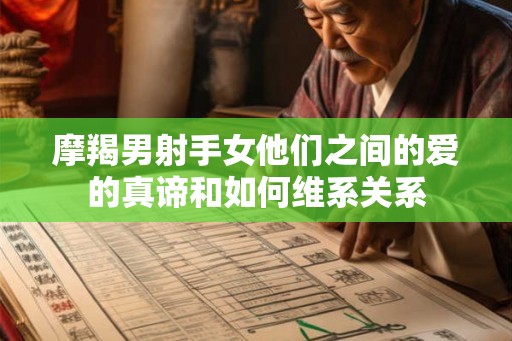 摩羯男射手女他们之间的爱的真谛和如何维系关系
