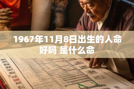 1967年11月8日出生的人命好吗 是什么命