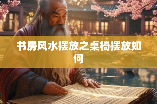 书房风水摆放之桌椅摆放如何