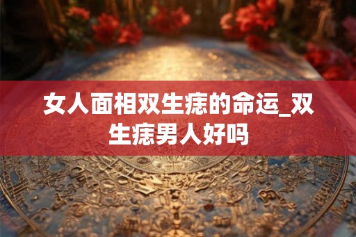 女人面相双生痣的命运_双生痣男人好吗 女人面相双生痣的命运_双生痣男人好吗