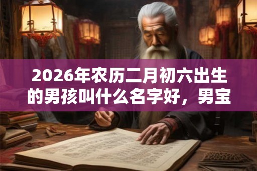 2026年农历二月初六出生的男孩叫什么名字好，男宝宝取名大全