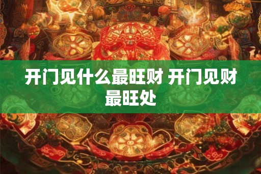 开门见什么最旺财 开门见财最旺处