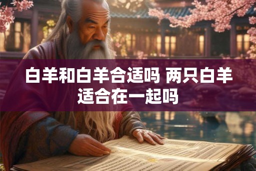 白羊和白羊合适吗 两只白羊适合在一起吗
